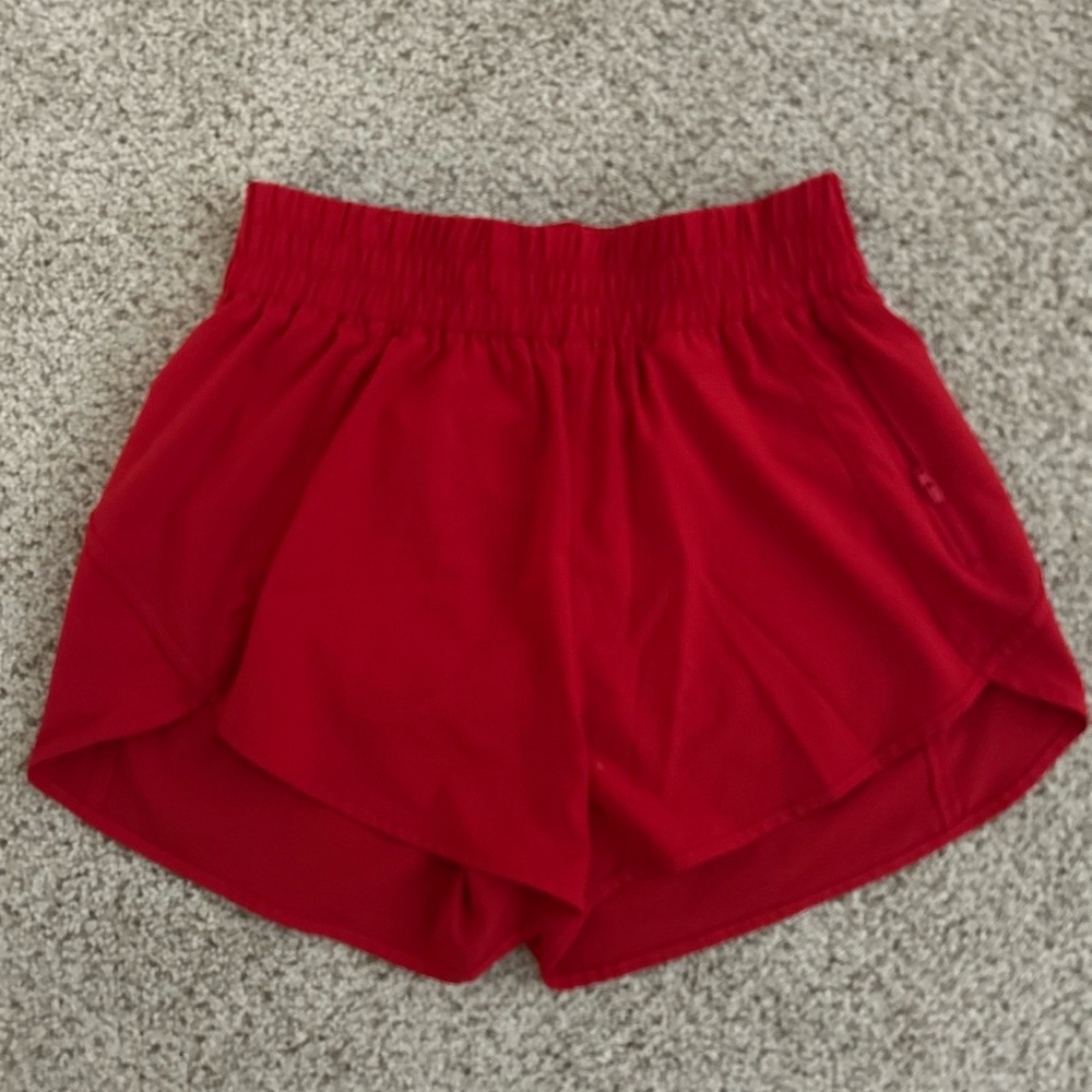 Red Women's Athletic Shorts